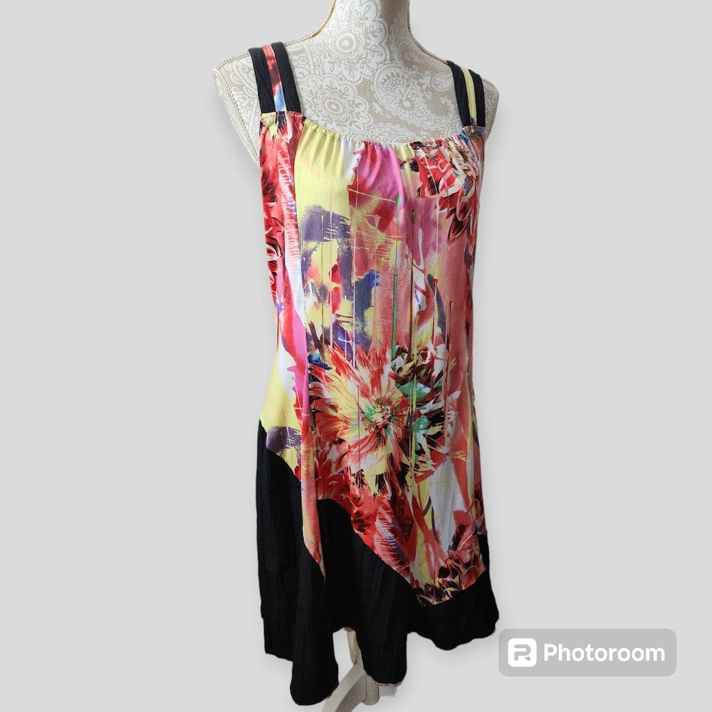 Megan Paris Watercolor Dress size medium